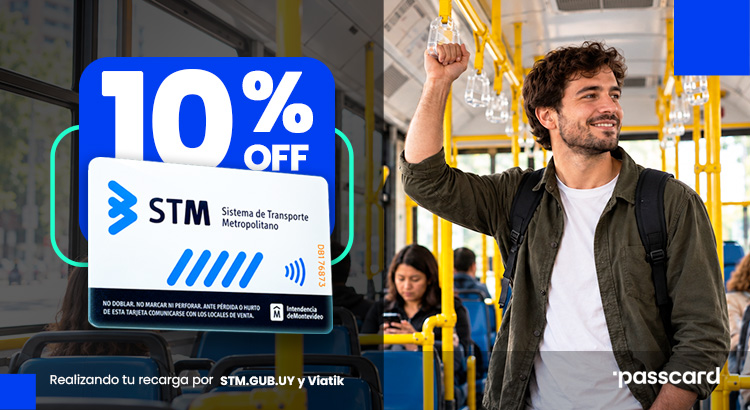 10%OFF en tu recarga STM con Passcard